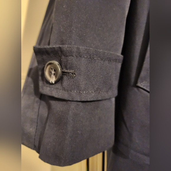 Men's Bentley's of London Navy Blue Trench Coat with Removable Lining - Picture 9 of 9